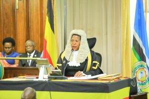 Speaker Anitah Among while chairing the special sitting