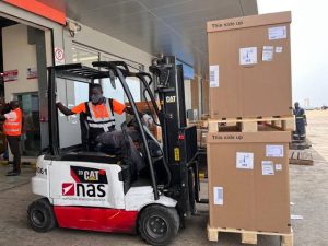 Cargo handling at Entebbe International Airport